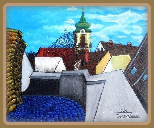 Szentendrei festmények - Látkép a Várdombról