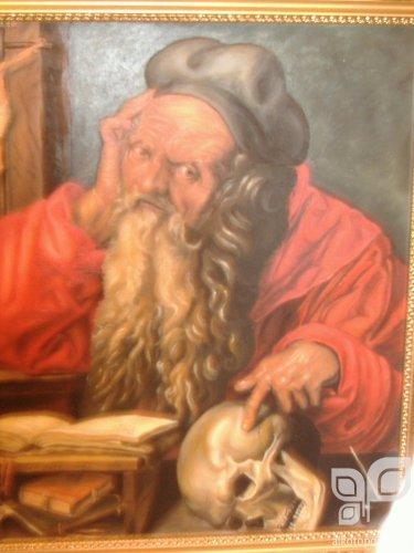 Festményeim ,rajzaim - Szent Jeromos             Dürer másolat