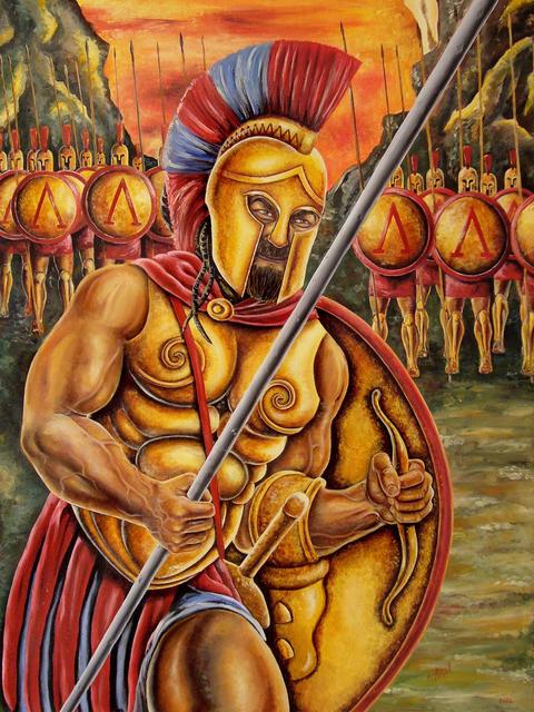 Festményeim / Görög korok - Leónidasz király