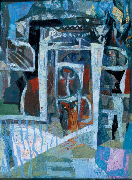 ABODI NAGY BÉLA: Kompozíció III.*, 1966 tempera, karton, 67 x 48,5 cm, Kőrösvidéki Múzeum, Nagyvárad