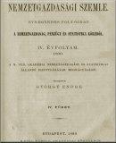 A Statisztikai Közlemények, a Statisztikai és Nemzetgazdasági Közlemények és a Nemzetgazdasági Szemle repertóriuma, 1861-1892