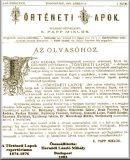 A Történeti Lapok repertóriuma, 1874-1876
