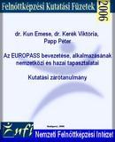 Az EUROPASS bevezetése, alkalmazásának nemzetközi és hazai tapasztalatai