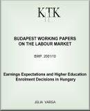 Earnings expectations and higher education enrolment decisions in Hungary