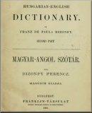 English-Hungarian dictionary ; Hungarian-English dictionary