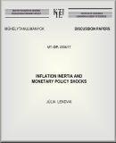 Inflation inertia and monetary policy shocks
