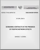 Screening contracts in the presence of positive network effects