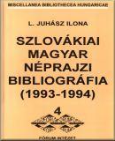 Szlovákiai magyar néprajzi bibliográfia (1993-1994)