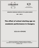 The effect of school starting age on academic performance in Hungary