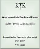 Wage inequality in East-Central Europe