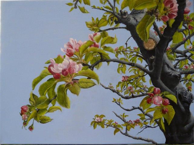 Festmények - Vén almafám virágzik