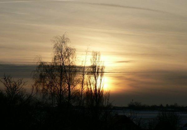 napnyugta, felhők... - téli naplemente