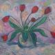 festmények, rajzok - Tulipán