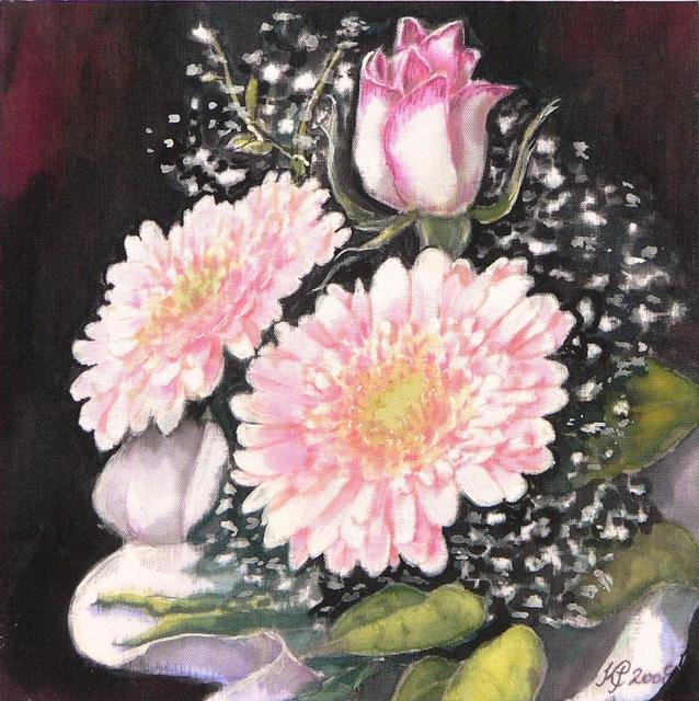 Festményeim, virágok - Gerberák