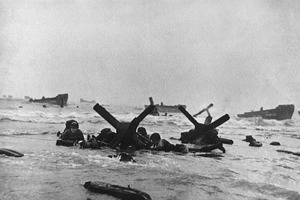 Omaha Beach. Normandia, Franciaország, 1944. június 6.