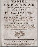 Vanier Jakabnak Paraszti majorja